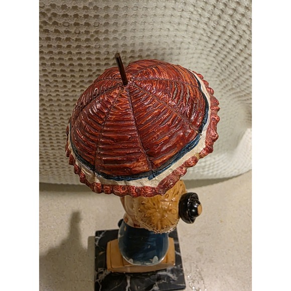 Fontanini Depose Italy Lady Clown Circus Umbrella Carrara Marble Kitschy Vintage - Picture 6 of 8